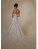 Spaghetti Straps Sequined Lace Tulle Dazzling Wedding Dress